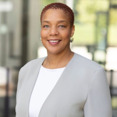 A portrait of Toni R. Barton.